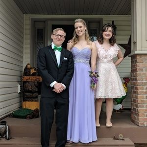 Blush Lavender Prom Dress